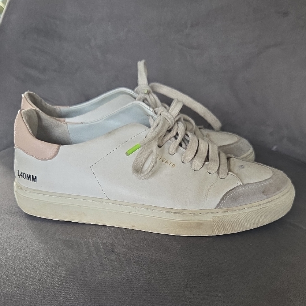 Axel Arigato White and Pink Sneakers